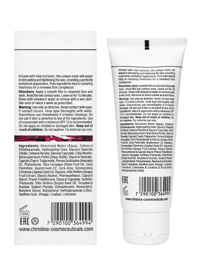 Chateau de Beaute Vino Glory Mask